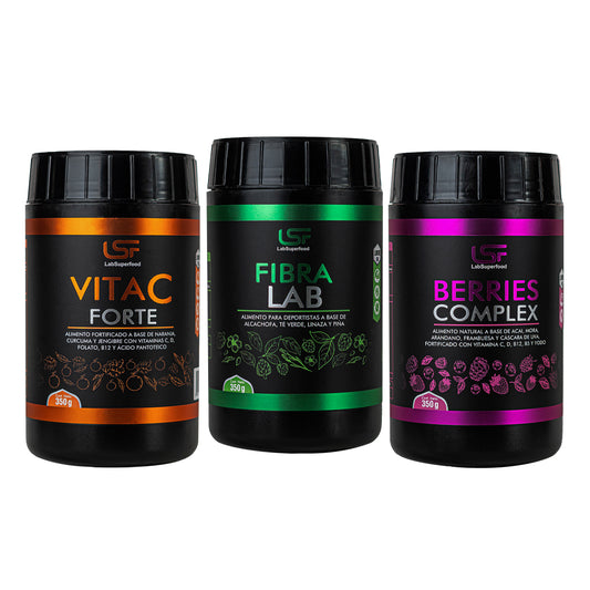 Pack Full Salud - Vita C + Berries Complex + Fibra Lab